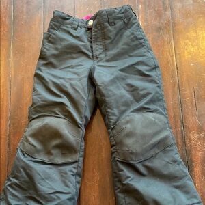 Kids Black Snow Pants